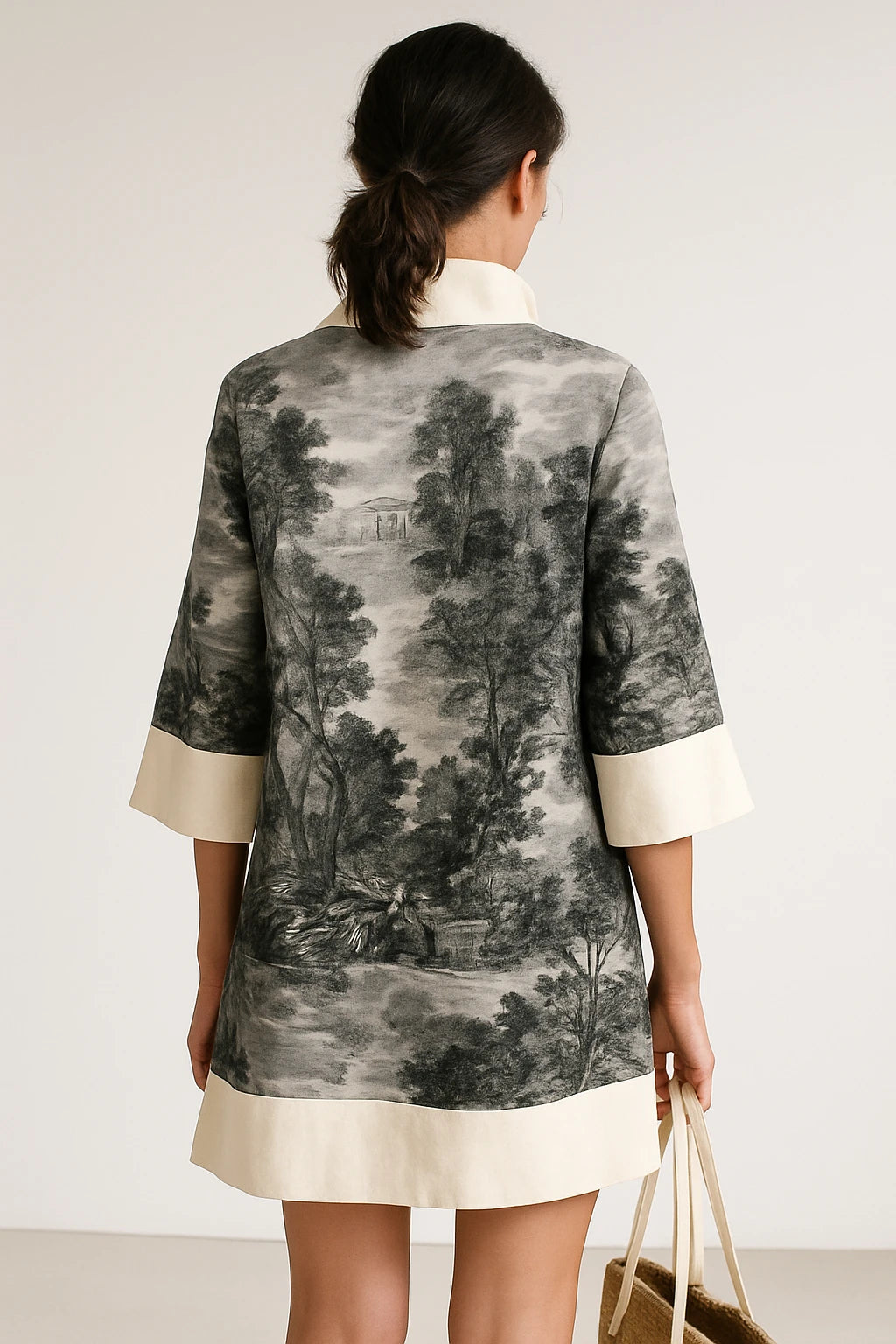 Printed Relaxed Fit Tunic Dress for Women