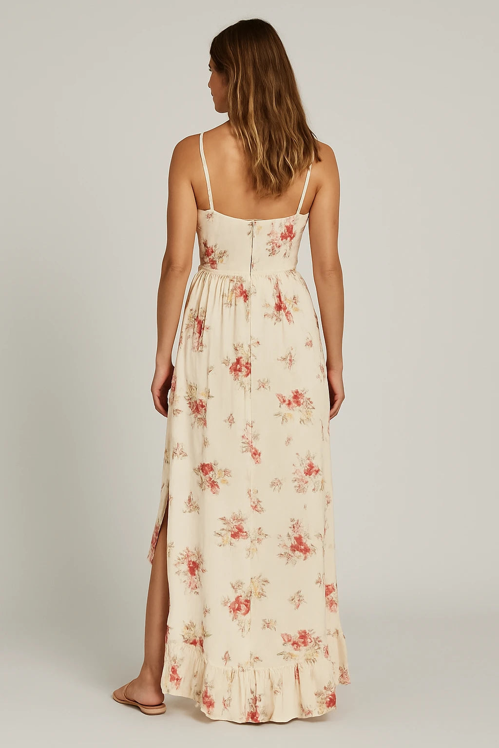 Floral Spaghetti Strap Maxi Dress for Women